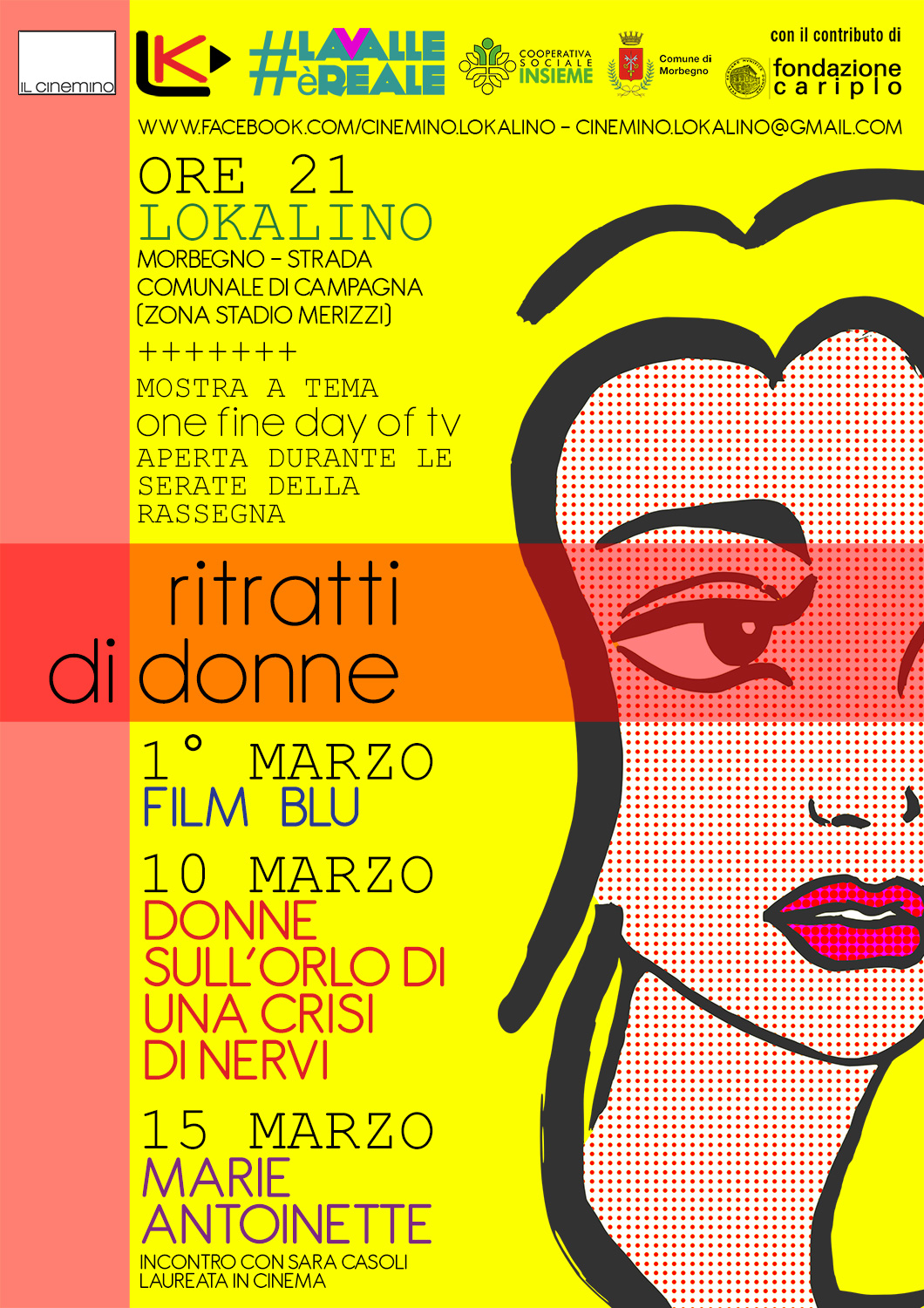 RITRATTI DI DONNA & ONE FINE DAY OF TV: a marzo il cinemino è rosa