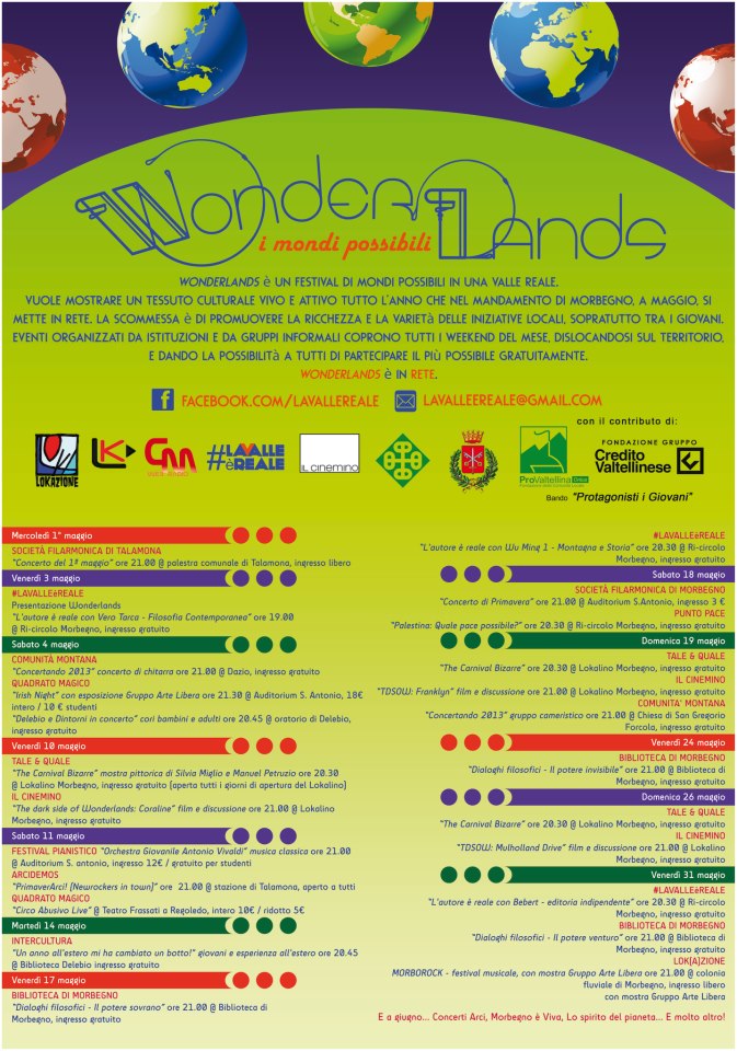 Wonderlands, i mondi possibili – è in RETE