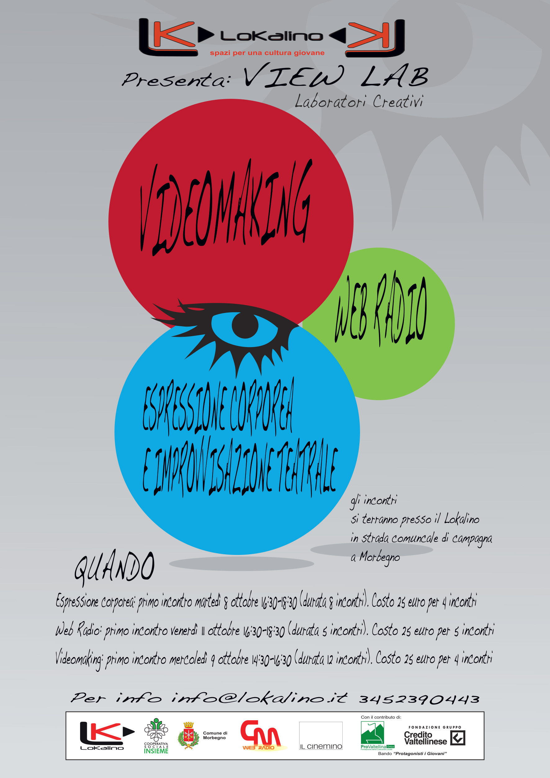 VIEW LAB – Laboratori creativi – scarica qui il modulo di iscrizione